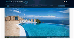 Desktop Screenshot of bluecavesvillas.gr