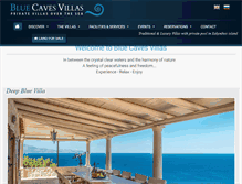 Tablet Screenshot of bluecavesvillas.gr